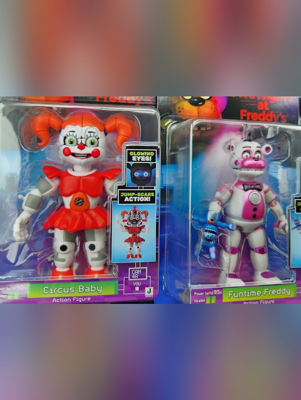 NWT Jazwares FNaf Circus Baby And Funtime Freddy Figure Set Of 2